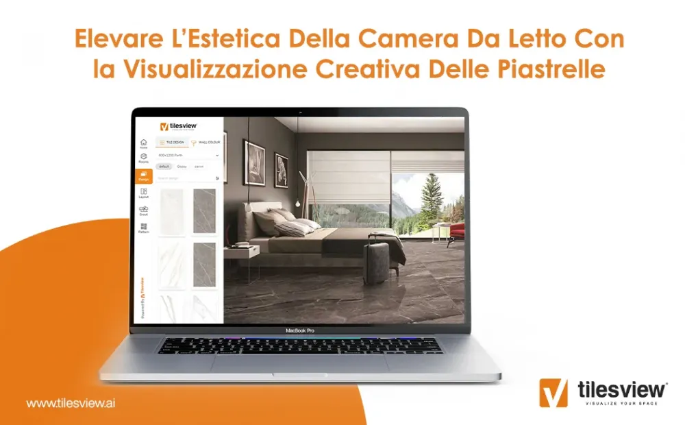 Elevare l'estetica della camera da letto con la visualizzazione creativa delle piastrelle