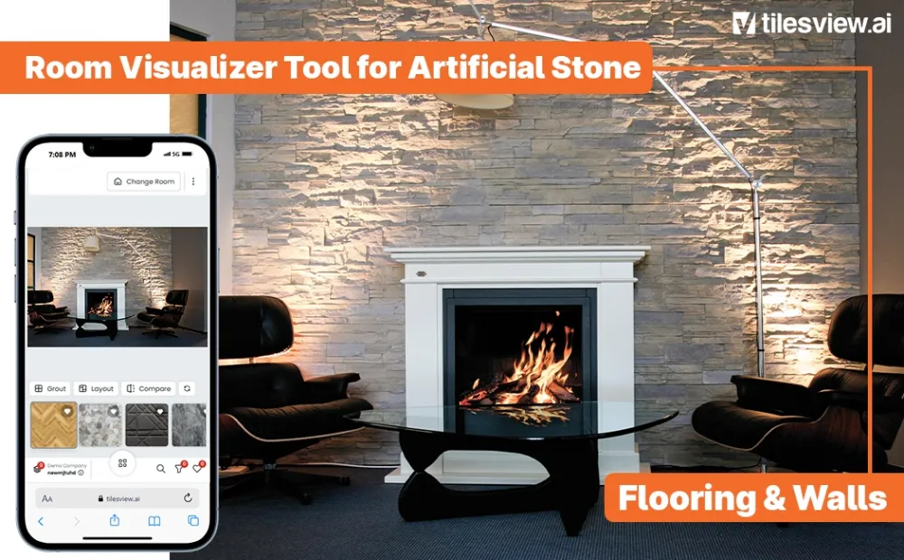 Room Visualizer Tool for Artificial Stone Flooring & Walls