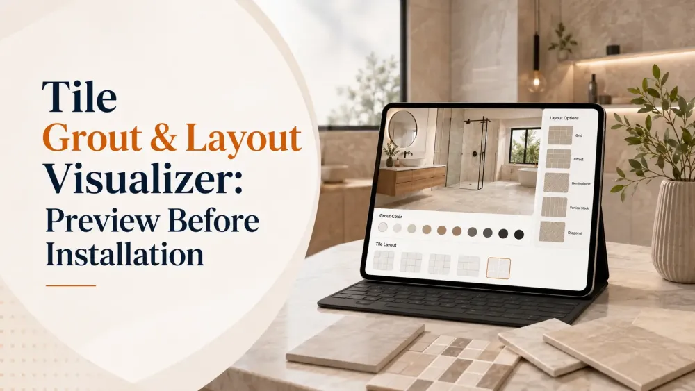 Tile Grout & Layout Visualizer: Vorschau vor der Installation