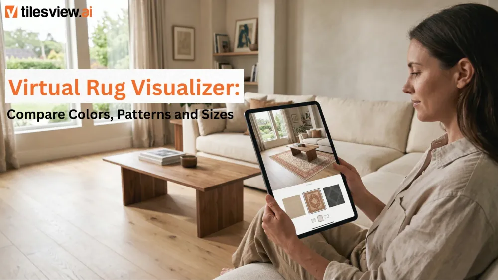 Virtual Rug Visualizer: Vergleichen Sie Farben, Muster und Größen